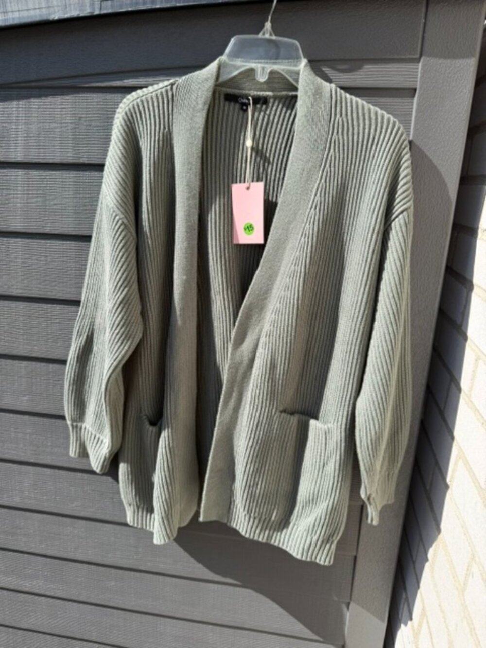 Quince women's oversized Open Cardigan - Picture 3 of 5